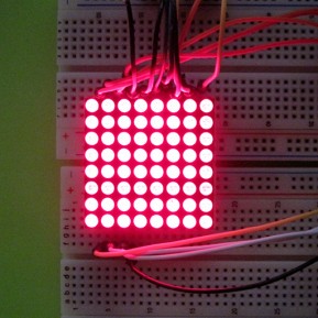 HSN-1088UR LED матрица 8х8, 32x32мм, общий анод, красный
